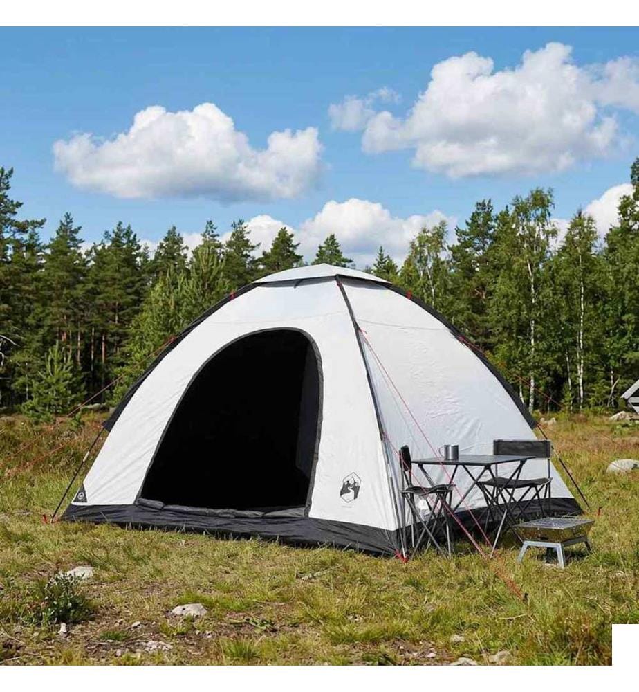Tente de camping avec toit Blanc Occultant 275 x 215 x 125 cm