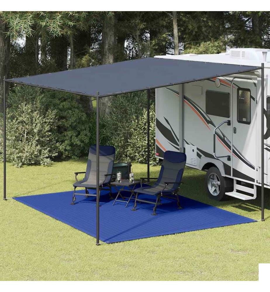 Tapis de tente 300x400 cm Bleu PEHD