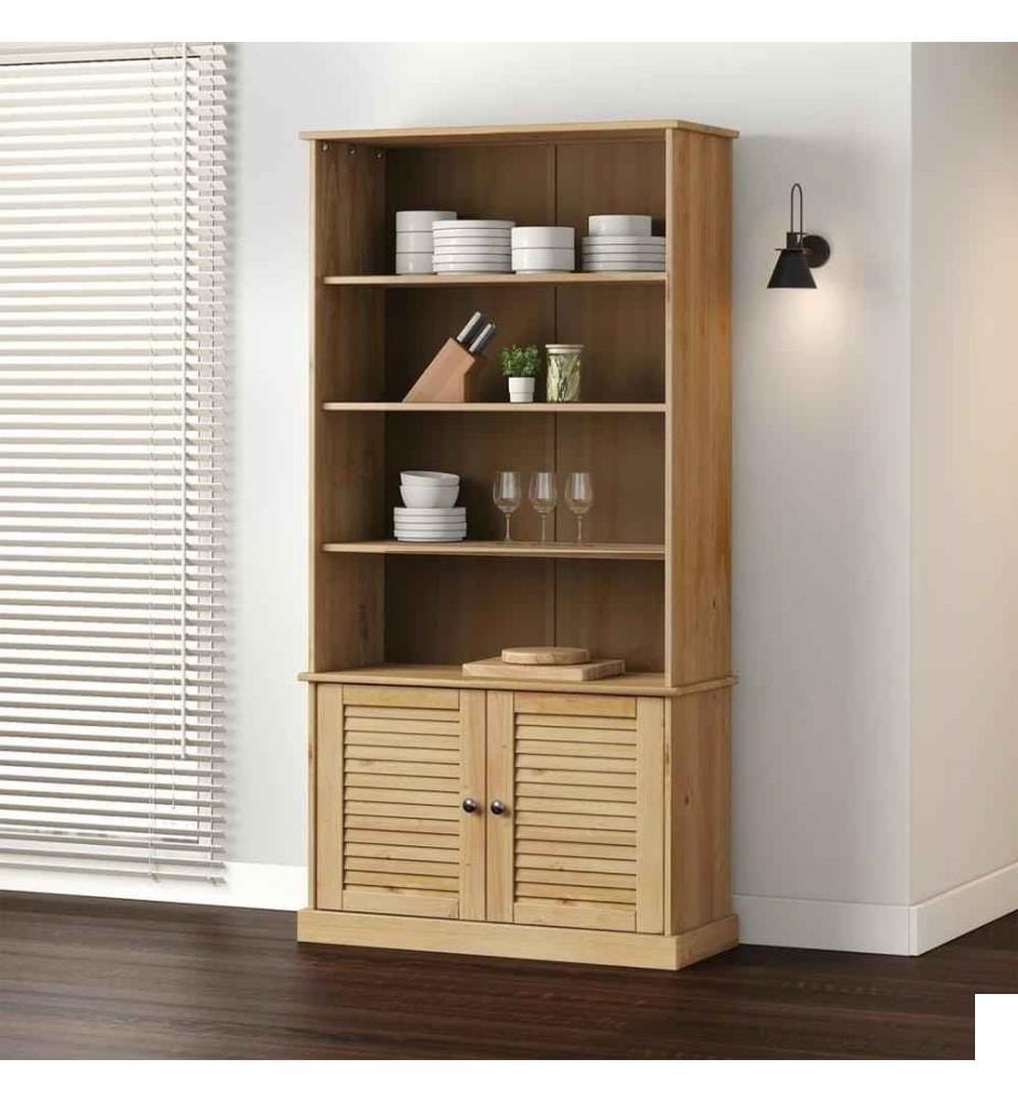 Bibliothèque VIGO 85x35x170 cm bois massif de pin