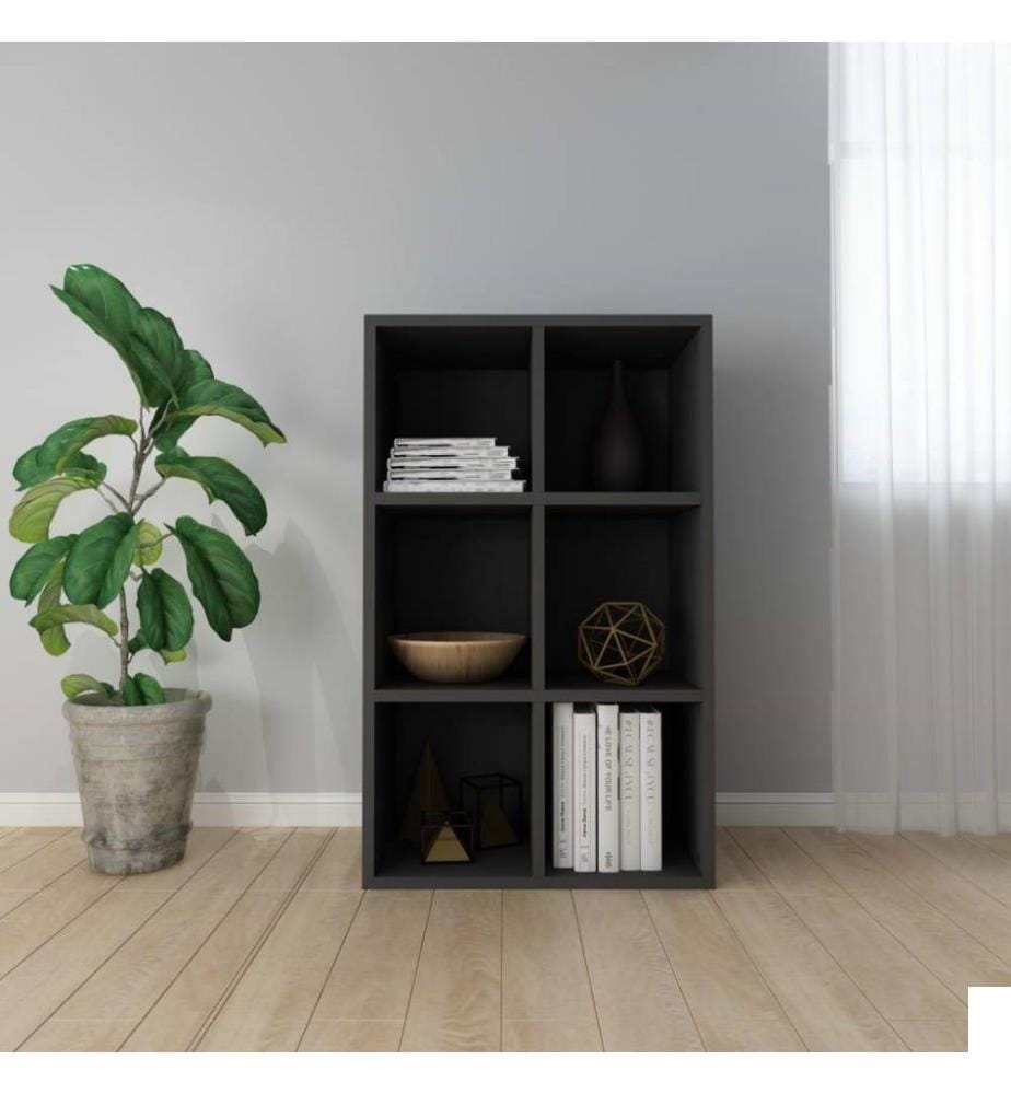 Bibliothèque/Buffet Noir 66x30x97,8 cm Aggloméré
