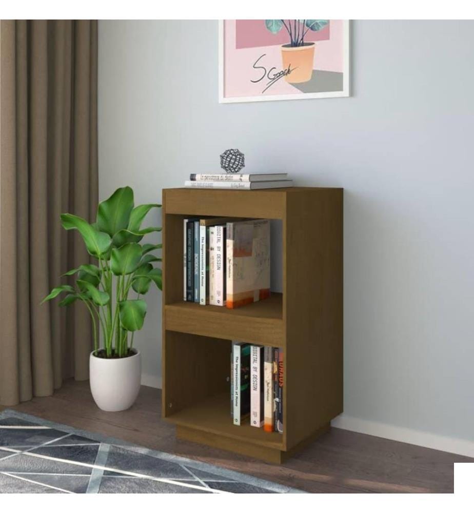 Bibliothèque Marron miel 40x35x71 cm Bois de pin massif