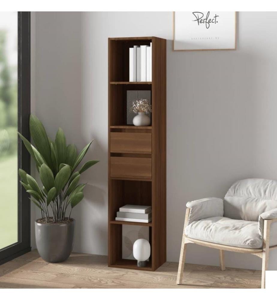 Bibliothèque Chêne marron 36x30x171 cm Bois d'ingénierie
