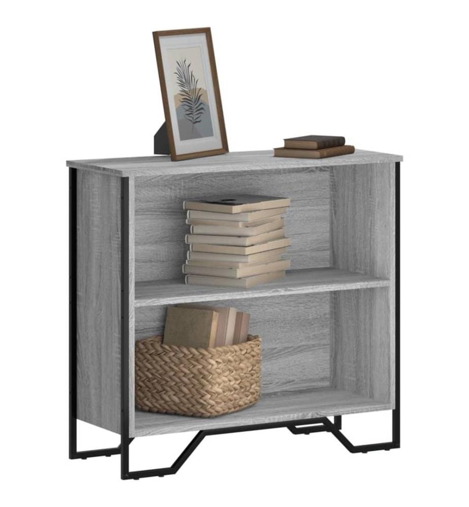 Bibliothèque sonoma gris 80x31x74,5 cm bois d'ingénierie