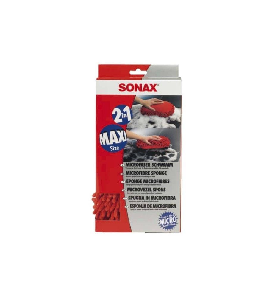 SONAX - Éponge pour la douche Microfibre 2en1, 1 pièce