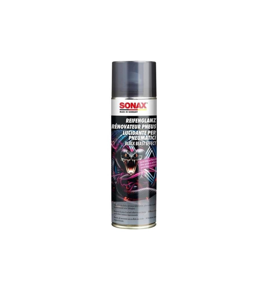 SONAX - Spray lustrant pour pneus Black Beast Effect, 500 ml