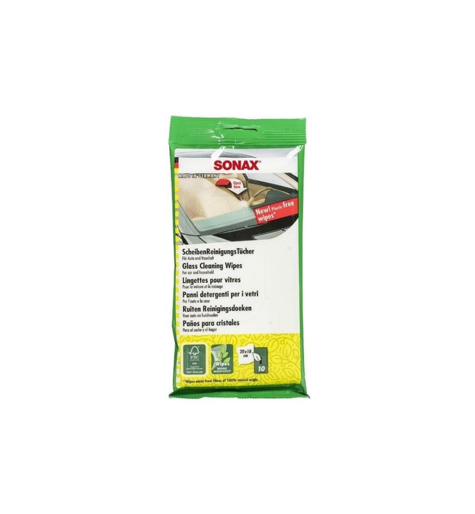 SONAX - Boîte de lingettes nettoyantes pour vitres, 25 pièces