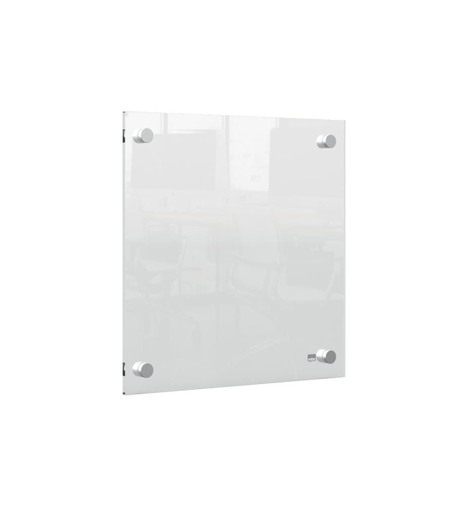 NOBO - Tableau daffichage en acrylique Pour un montage mural 30 cm x 30 cm, Transparent