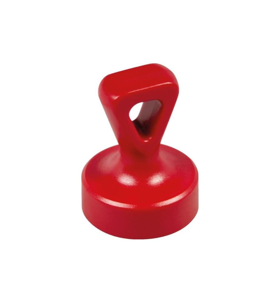 BEREC - Aimant avec illet, Ø 17 mm 2 Pièce/s, Rouge