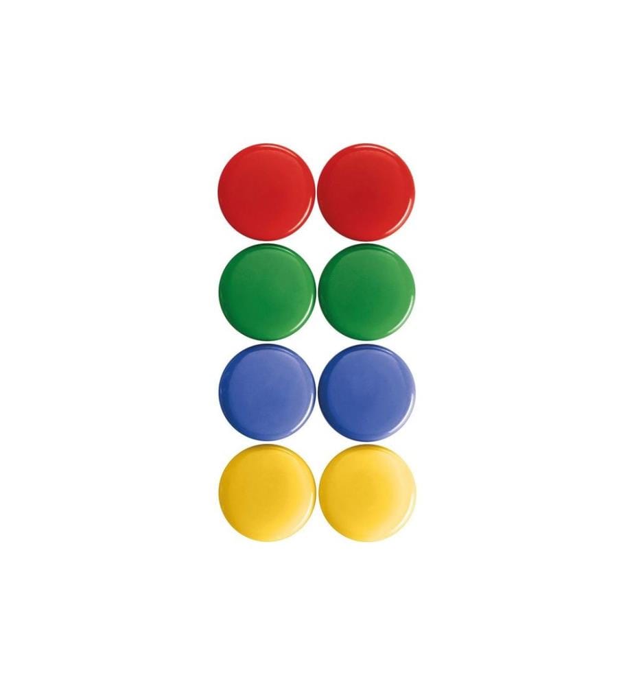MAGNETOPLAN - Aimant Ø 3 cm 8 pièces