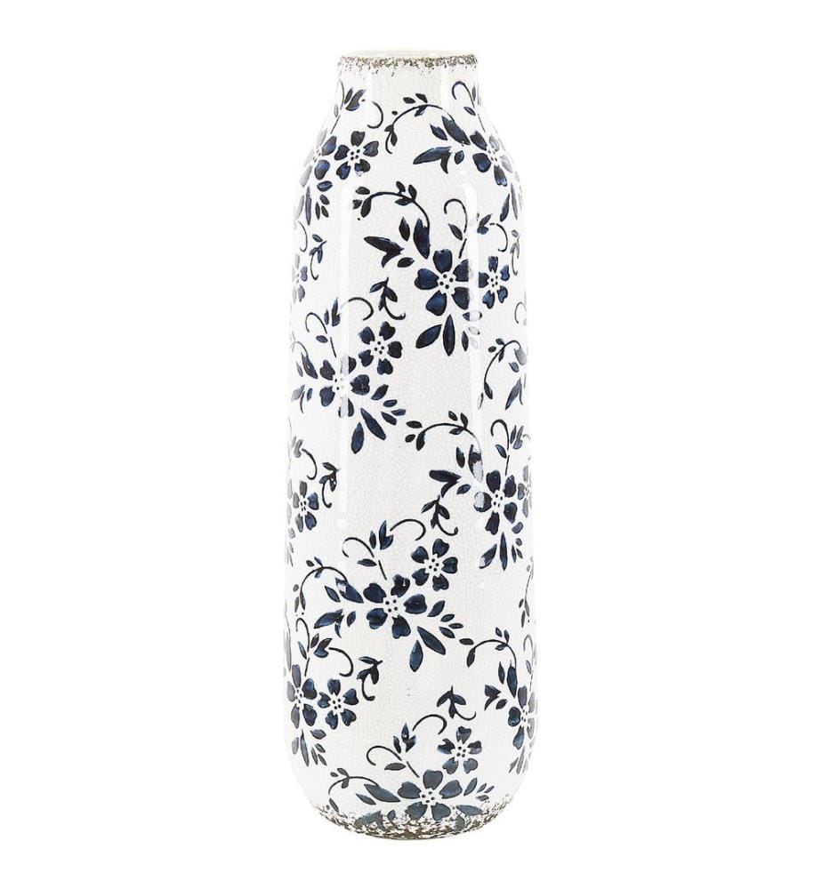 Vase à fleurs MULAI Grès 35 cm Blanc