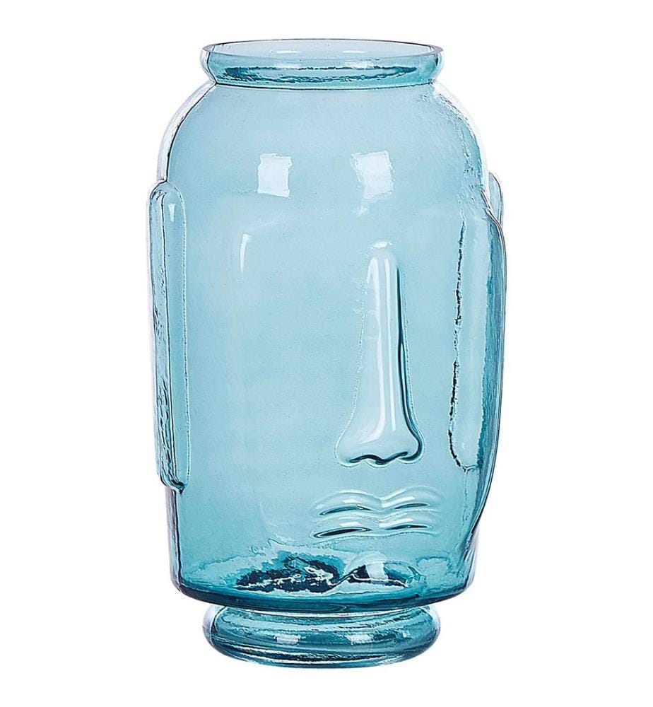 Vase décoratif SAMBAR Verre 31 cm Bleu