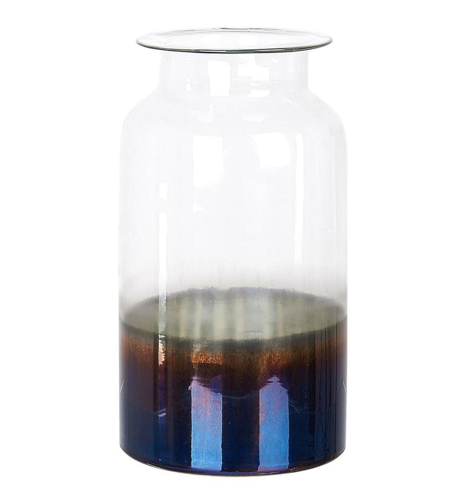 Vase à fleurs BHATURE Verre 27 cm Multicolore