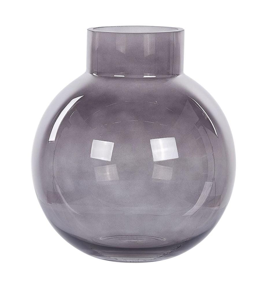 Vase à fleurs POLYDROSOS Verre 22 cm Gris
