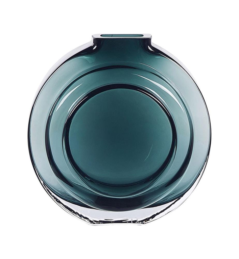 Vase à fleurs KAPELI Verre 15 cm Turquoise