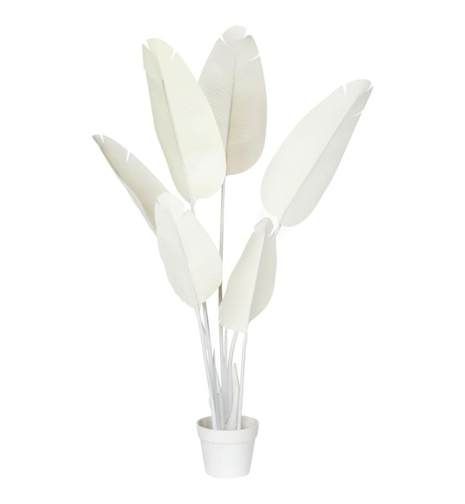 Plante artificielle BANANA TREE 123 cm Blanc
