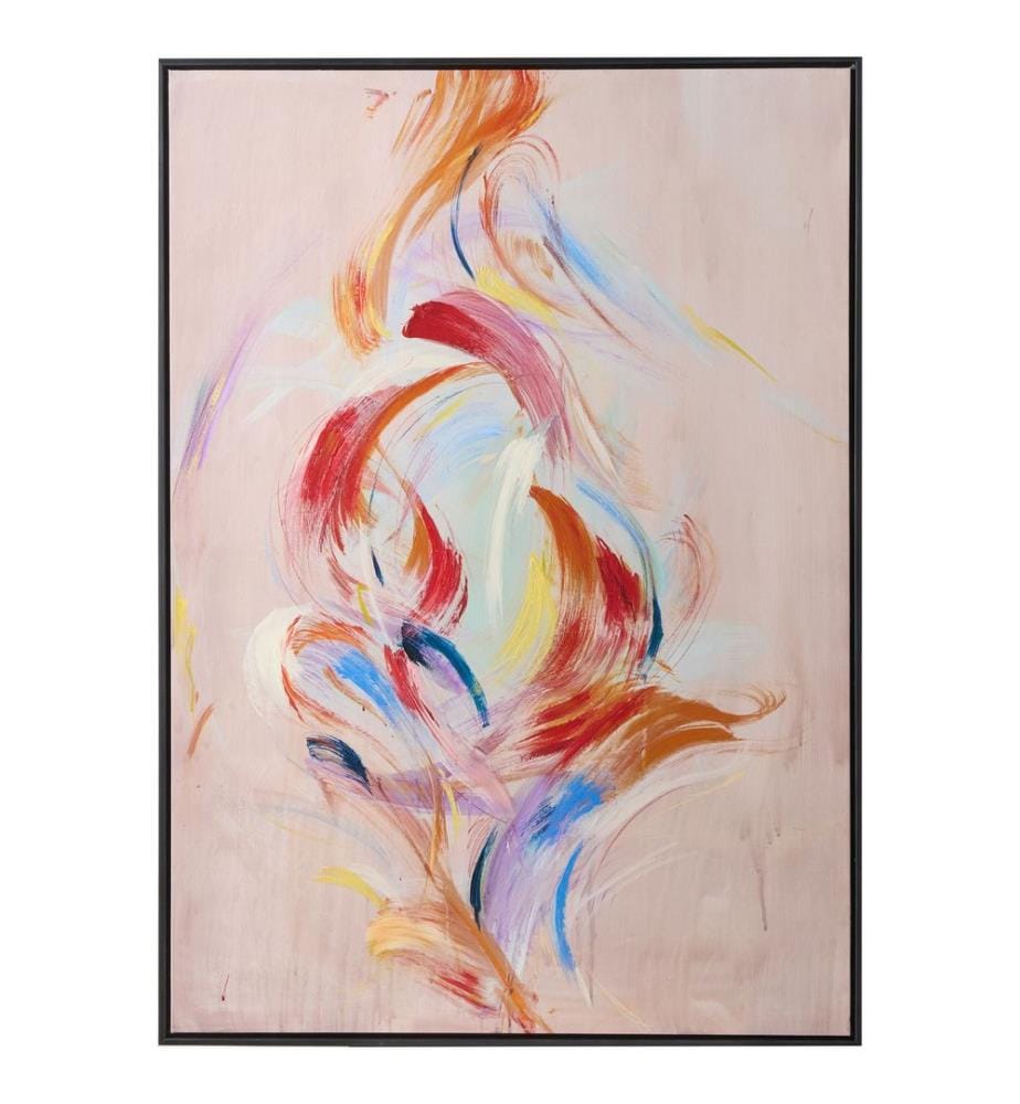 Imprimé sur toile TUAM Motif abstrait Rose