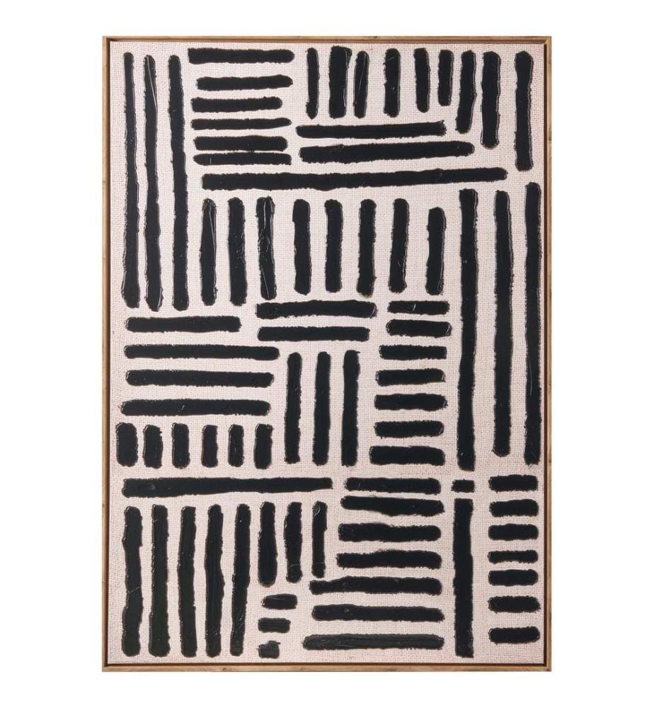 Imprimé sur toile NAVAN Motif abstrait Noir
