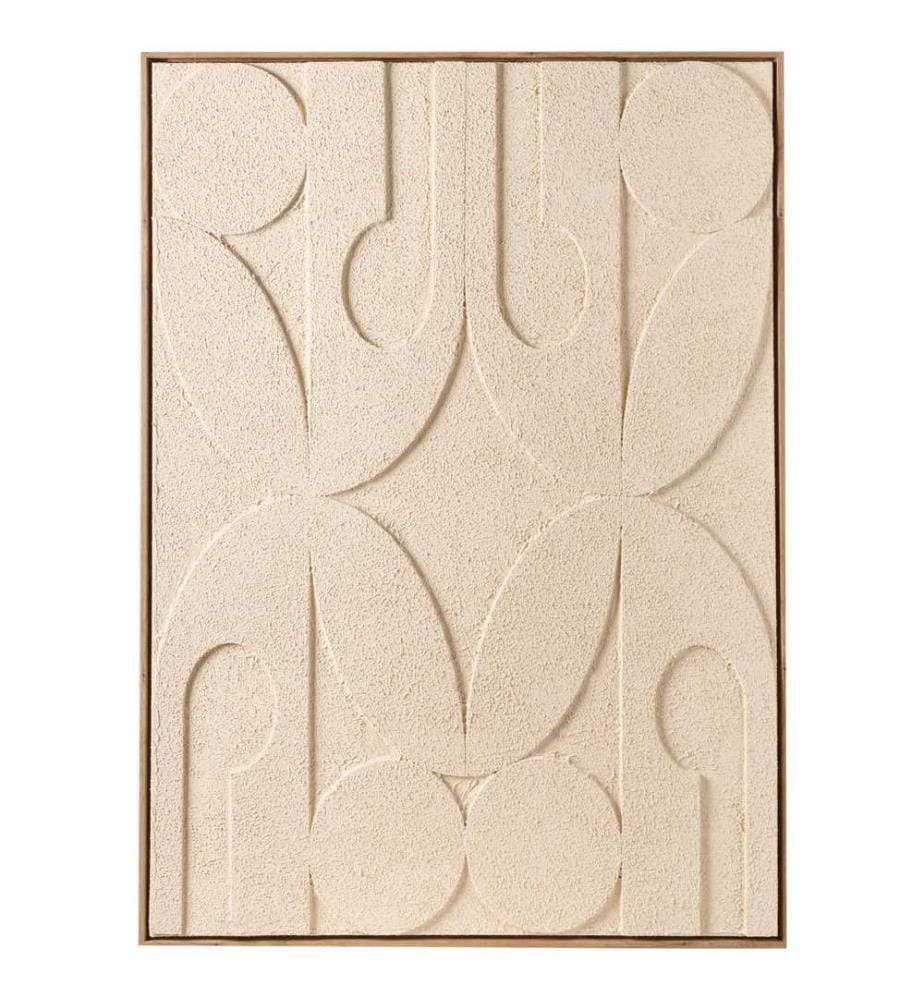 Imprimé sur toile COLERAINE Motif abstrait Beige