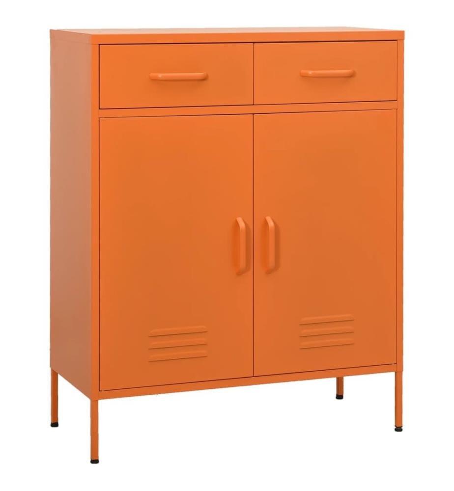 Armoire de rangement Orange 80x35x101,5 cm Acier