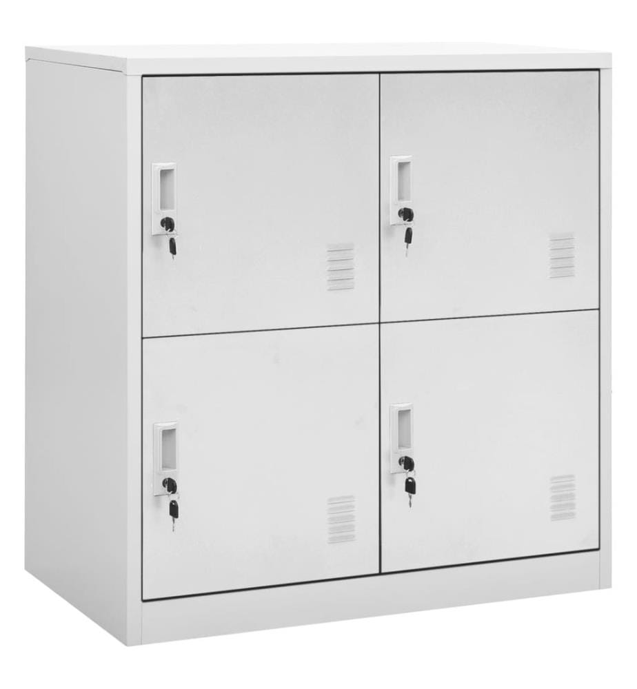 Armoire à casiers Gris clair 90x45x92,5 cm Acier