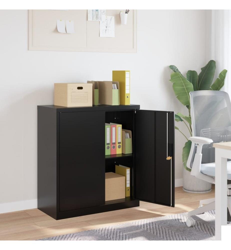 Classeur noir 79x40x90 cm acier