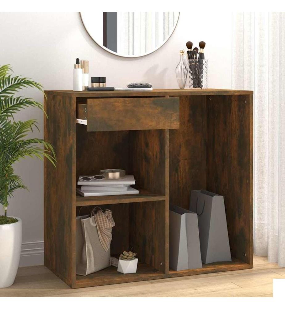 Armoire cosmétique Chêne fumé 80x40x75 cm Bois d'ingénierie