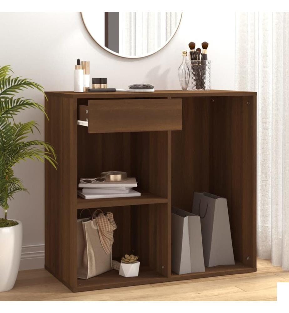 Armoire cosmétique Chêne marron 80x40x75 cm Bois d'ingénierie