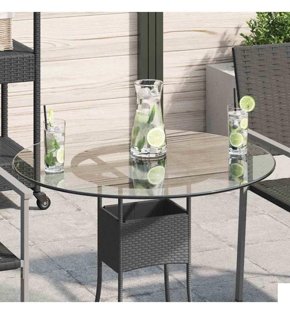 Dessus de table ronde en verre trempé 700 mm