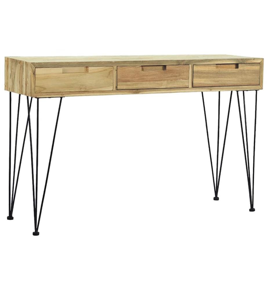 Table console 120x35x76 cm Teck massif