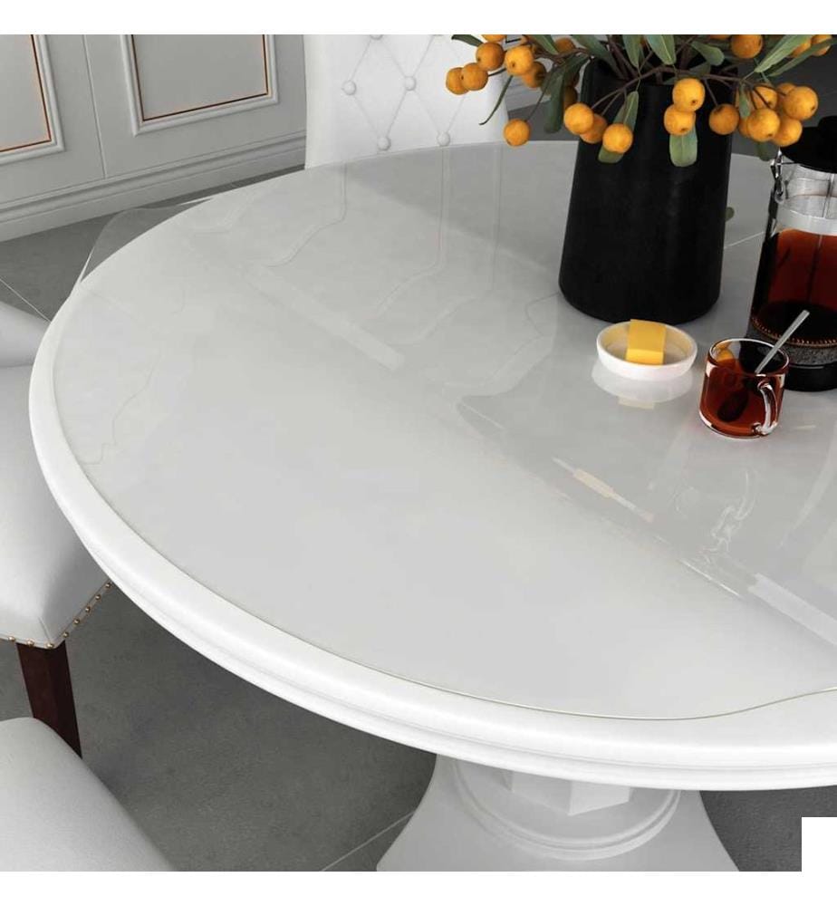 Protecteur de table transparent Ø 70 cm 1,6 mm PVC
