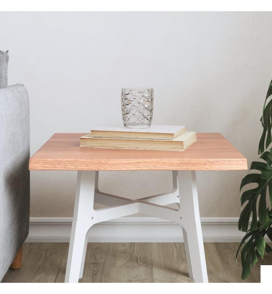 Dessus de table bois chêne massif traité bordure assortie