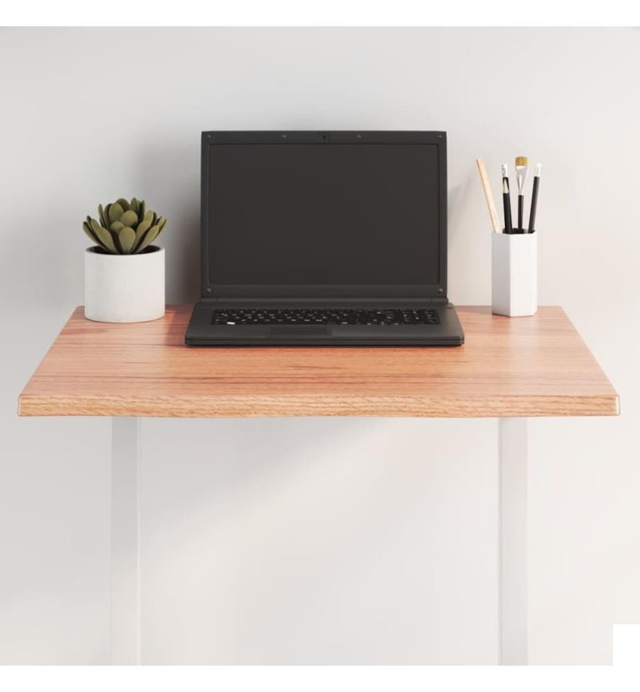 Dessus de table bois chêne massif traité bordure assortie