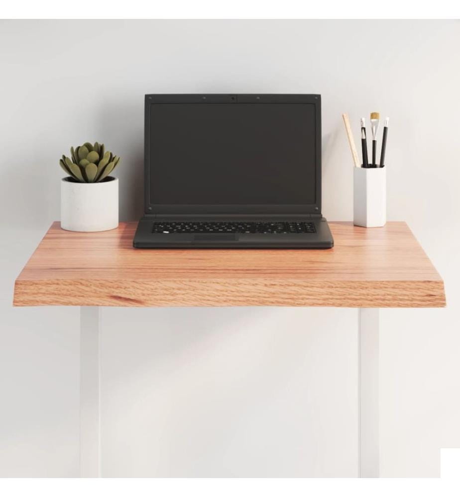 Dessus de table bois massif traité bordure assortie