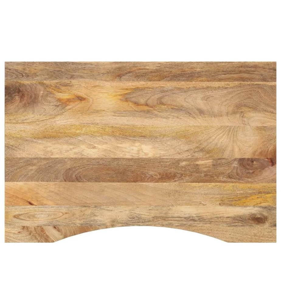 Dessus de bureau avec courbe 90x50x2,5 cm manguier massif brut