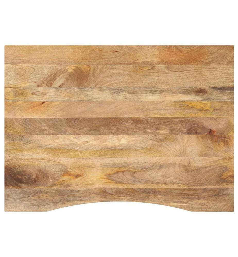 Dessus de bureau avec courbe 110x80x2,5 cm manguier massif brut