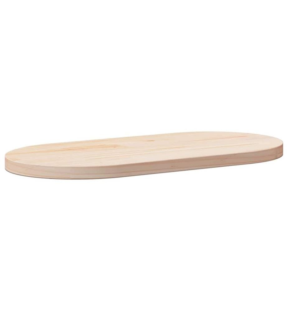 Plateau de table 60x30x2,5 cm Bois massif Pin Ovale