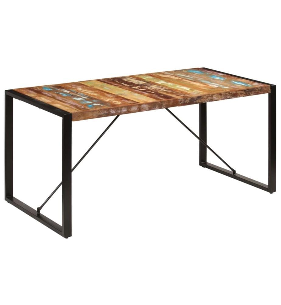 Table à manger 160x80x75 cm Bois de récupération massif