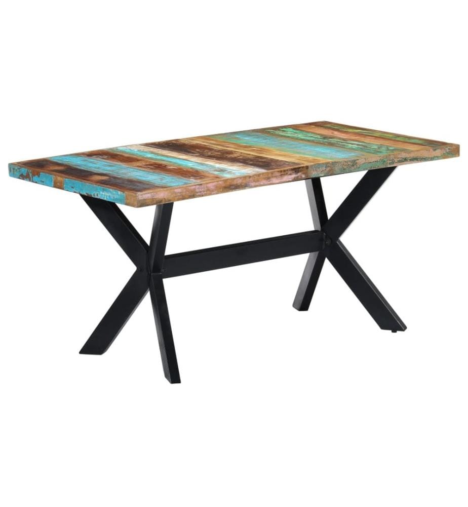 Table à manger 160x80x75 cm Bois de récupération massif