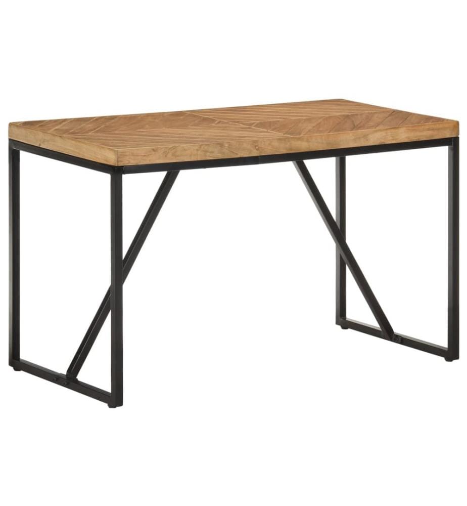 Table à manger 120x60x76 cm Bois massif d'acacia et de manguier