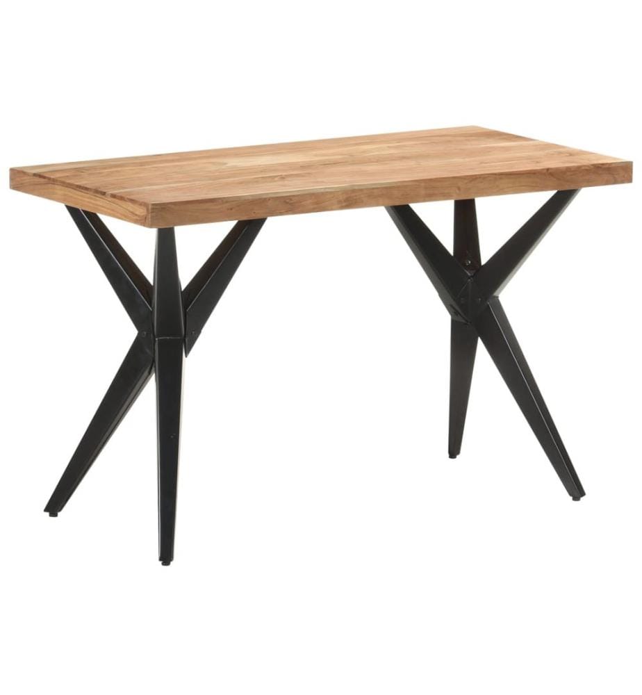 Table de salle à manger 120x60x76 cm Bois solide d'acacia