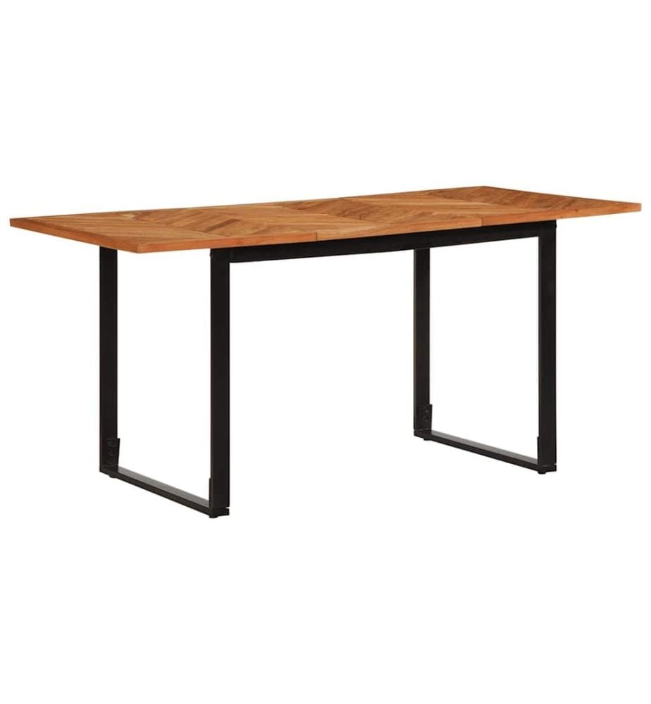 Table à manger 160x80x75 cm bois massif d'acacia