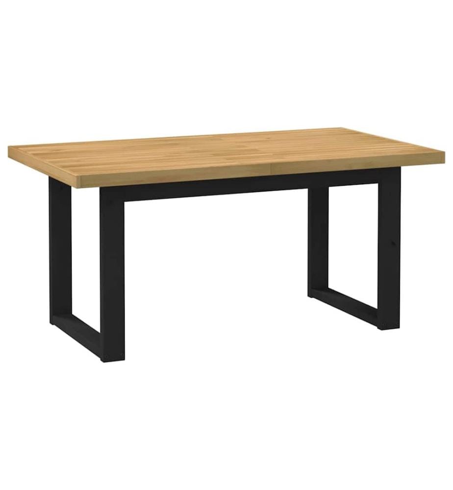 Table à manger NOAIN pieds en forme de U 160x90x75cm massif pin