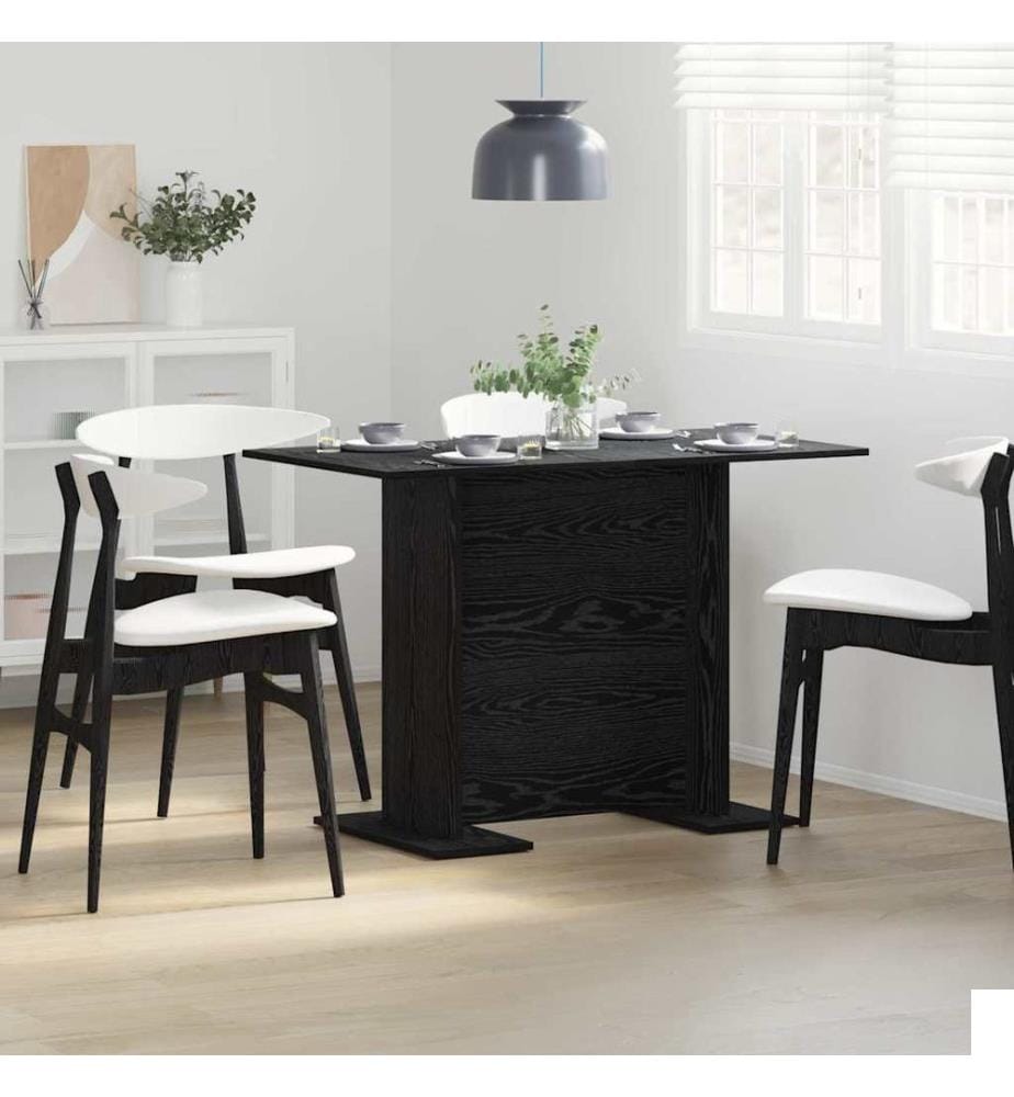Table de salle à manger Chêne noir 110 x 60 x 75 cm