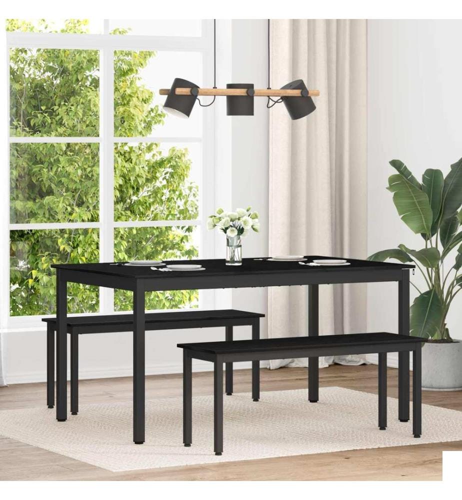 Table de salle à manger / Table de repas 150 x 78 x 75 cm MÉTAL