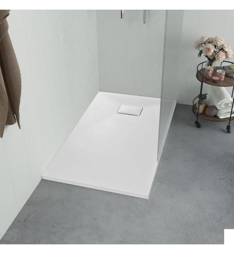 Bac de douche SMC Blanc 90 x 70 cm