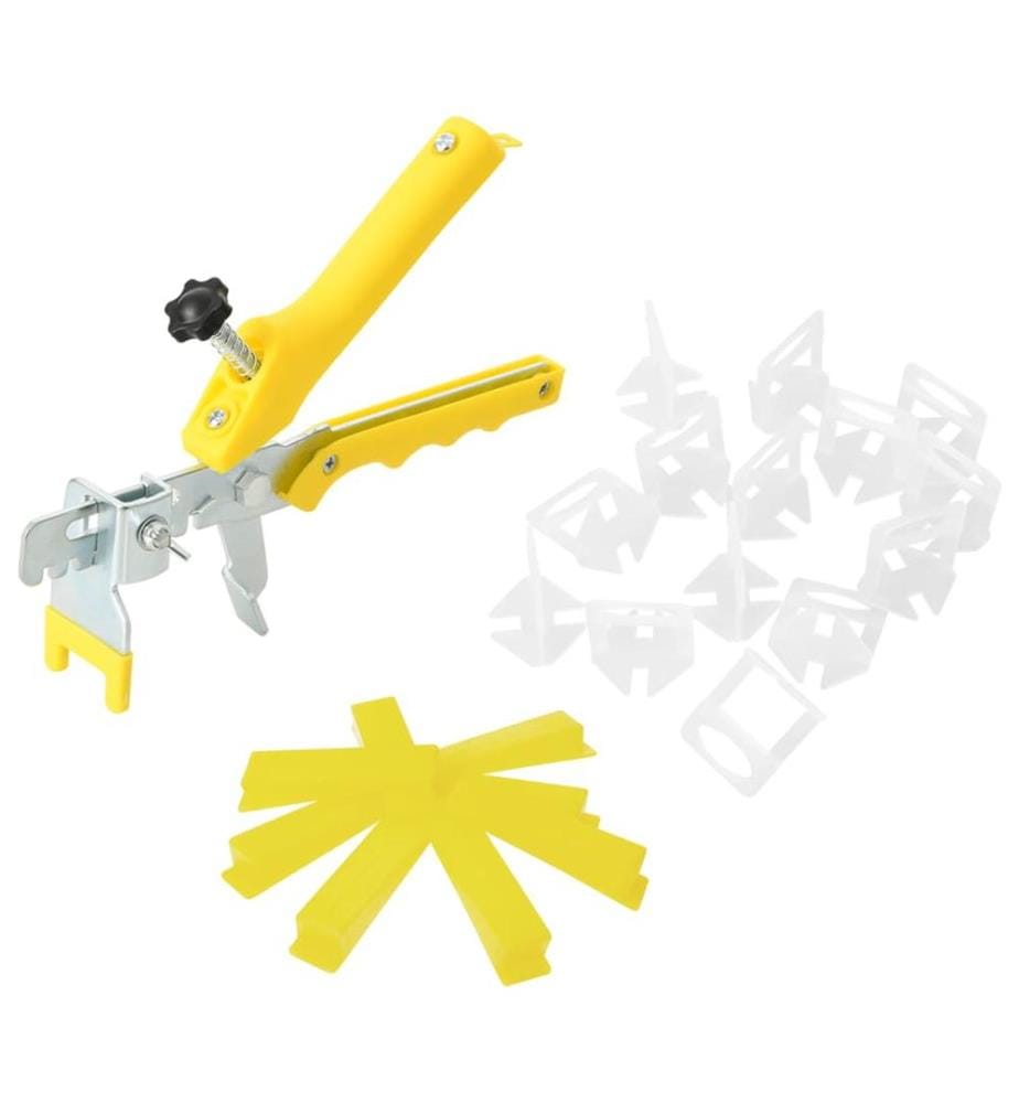 Système de nivellement de carrelage 500 cales 2500 clips 2 mm