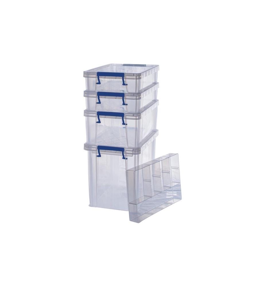 FELLOWES - Boîte de rangement ProStore Bonus Set 6 Semi-transparent