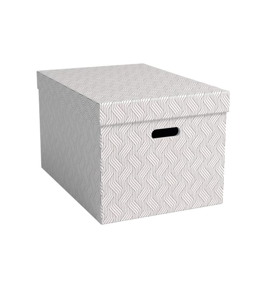 VON - Boîte darchivage Large 46 l, 3 pièces, Blanc