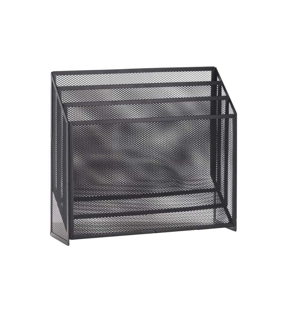 ZELLER - Present Porte-revues News Rack 32 x 9 x 29,5 cm, Noir