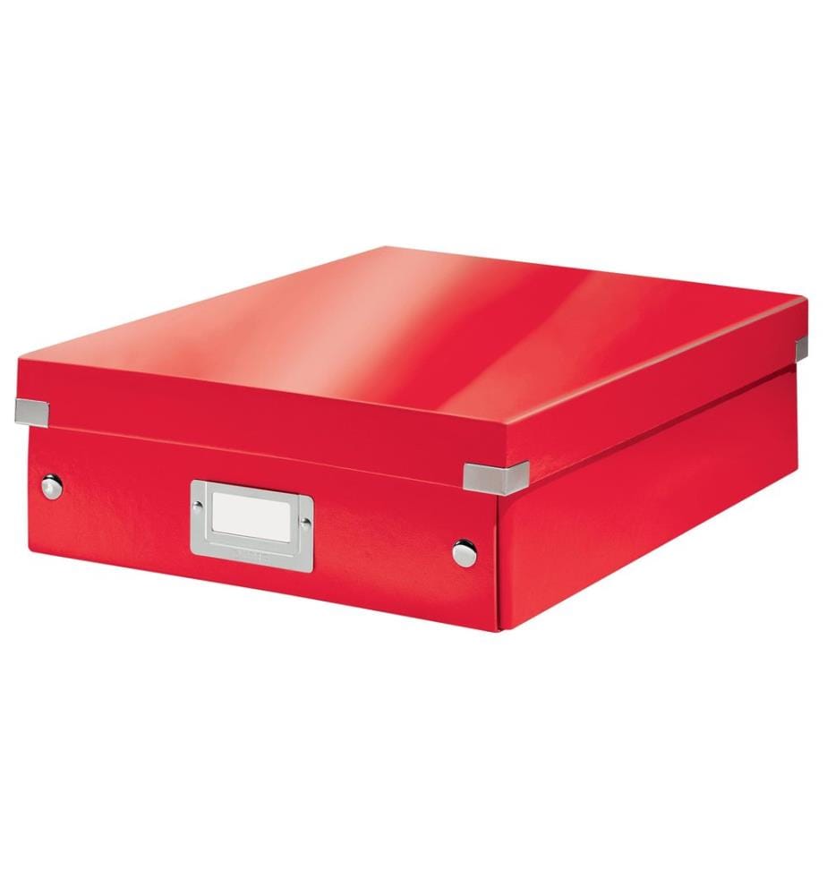 LEITZ - Boîte darchivage WOW A7, rouge métallique